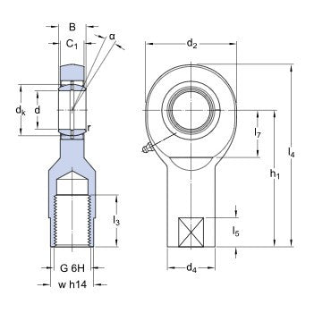 SKF SI 15 ES Gelenkkopf