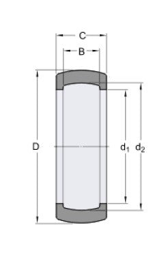 SKF RIS 205 Gummilagerdichtung