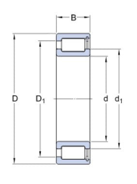 SKF NCF 2972 CV Wälzlager