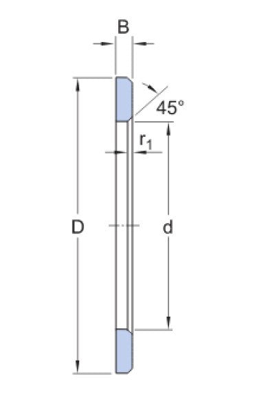 SKF LS 5070 universeller axialer Lagerring
