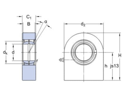 SKF SCF 30 ES Gelenkkopf