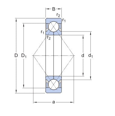 SKF QJ 312 PHAS Four-point Bearing