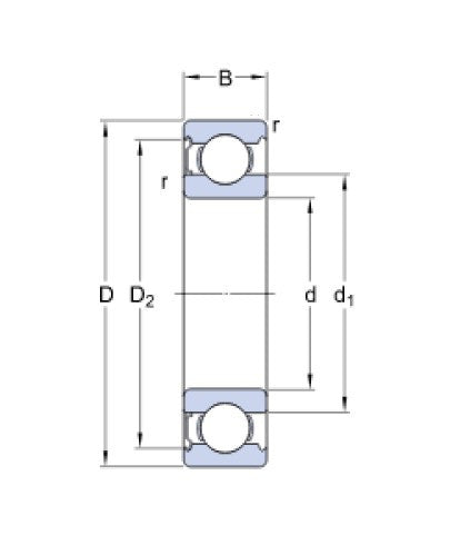 SKF 6000-ZTN9/LT Kugellager
