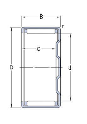 SKF BK 0609 Needle Bearing