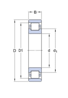 SKF N 212 ECP Wälzlager