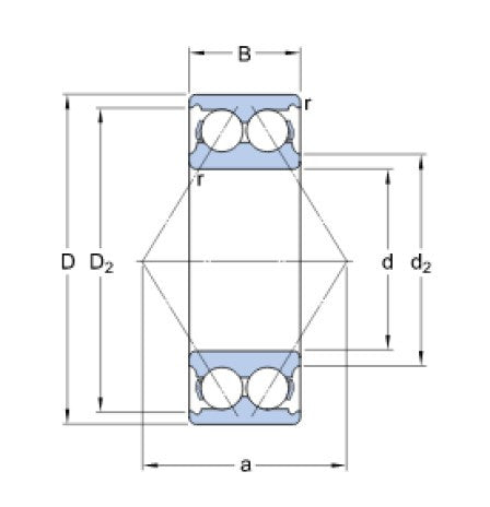 SKF 3315 A Angular Contact Ball Bearing