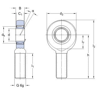 SKF SA 6 E Gelenkkopf