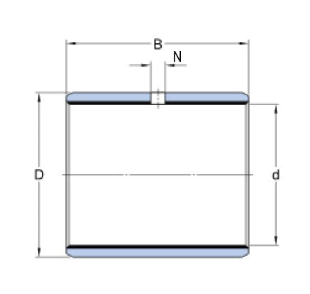 SKF PCM 283225 M Gleitlager, Stahl-POM
