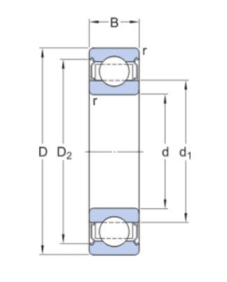 SKF 6309-2Z/VA208 Ball Bearing