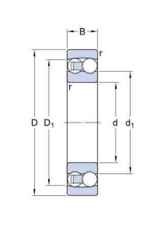 SKF 2222 M/C3 Pendel-Kugellager
