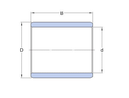 SKF PWM 455360 sliding bearing made of wound fibers