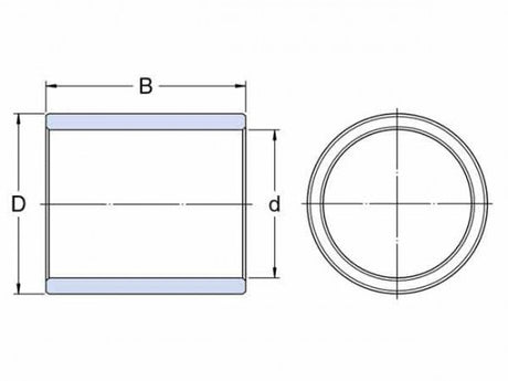 SKF PSM 060910 A51 sliding bush, sintered bronze