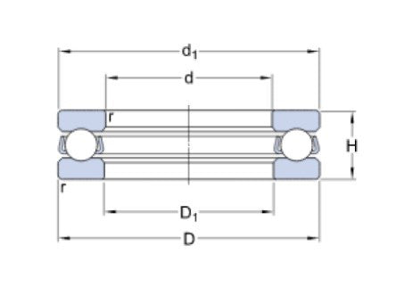 SKF 51314 Axial Ball Bearing