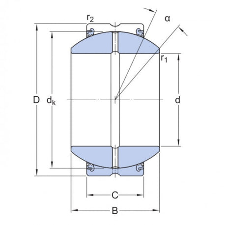 SKF GEH 40 ESX-2LS Joint Bearing Steel/Steel