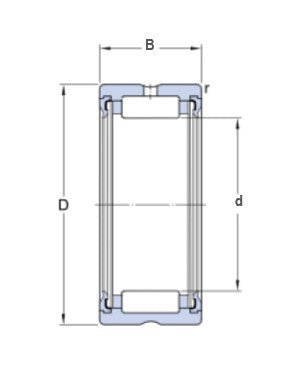 SKF RNA 4900.2RS Needle Bearing Without Inner Ring