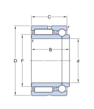 SKF NKIB 59/22 Needle Bearing Combined