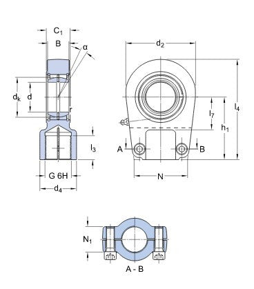 SKF SIR 35 ES Gelenkkopf