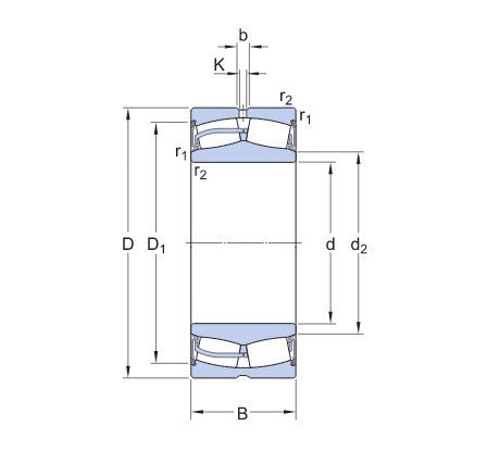 SKF 24122 2CS5/GEM Spherical Roller Bearing