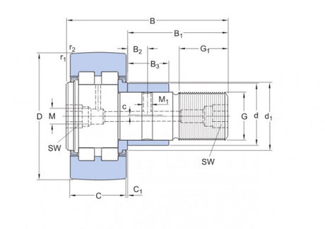 SKF PWKRE 52.2RS Abziehriemenscheibe
