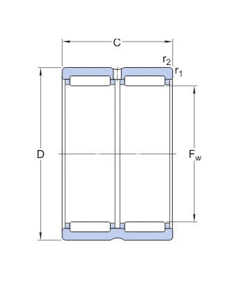 SKF RNA 6908 Needle Bearing