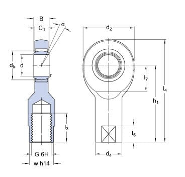 SKF SI 10 E Gelenkkopf