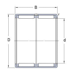 SKF HK 1522 Needle Bearing with Pressed Sleeve