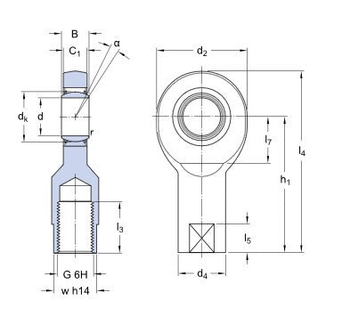 SKF SI 60 TXE-2LS Gelenkkopf