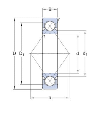 SKF QJ 210 MA Vierpunktlager