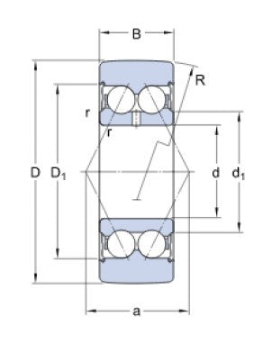 SKF 305806 C-2Z Bearing Pulley