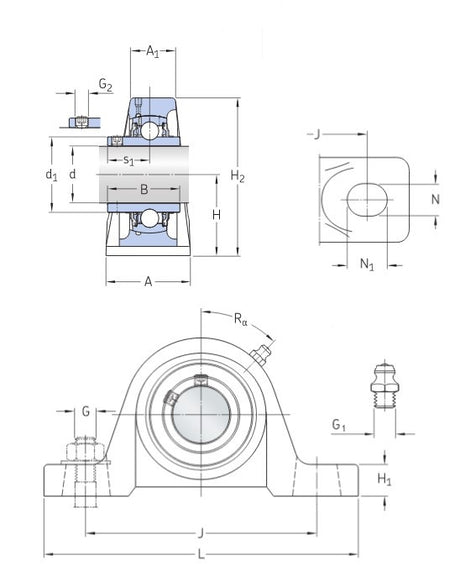 SKF UCPX10 Bearing Unit