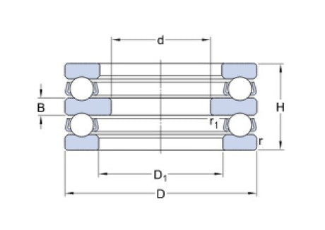 SKF 52217 axiales Kugellager