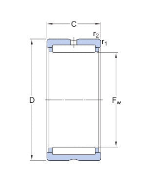 SKF RNA 4905 Needle Bearing without Inner Ring