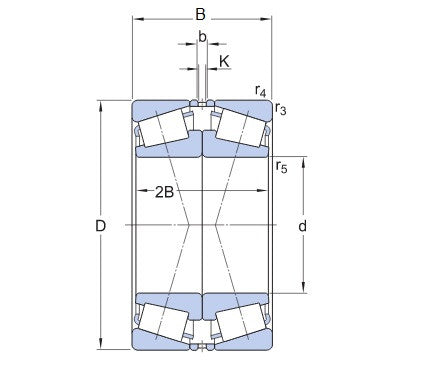 SKF 31326 X/DF Tapered Roller Bearing