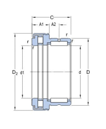 SKF NKXR 30 Z Needle Bearing Combined