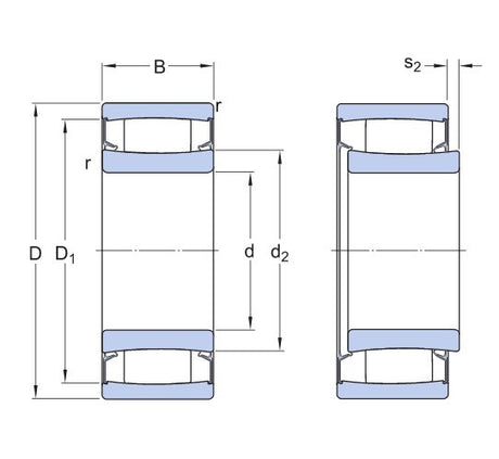 SKF C 6912-2NSV/C3 toroidales CARB Lager