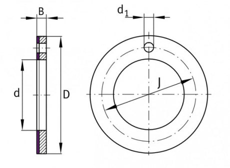 SKF PCMW 487402 E axial sliding ring, steel-PTFE