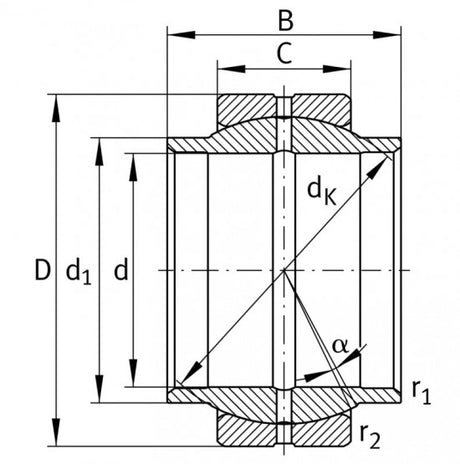 SKF GEG 160 ES Gelenklager Stahl/Stahl